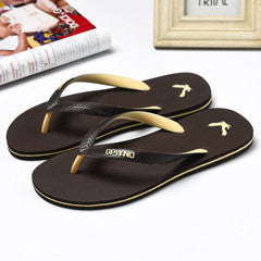 Mens summer fashion flip flops men casual waterproof outdoor beach sandals male concise soft home slippers