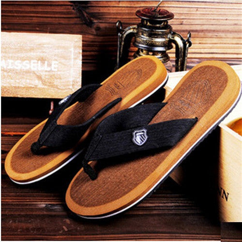 2017 New Men Flip Flops Comfortable Beach Shoes Non Slip Platform Home Slippers Summer Shoes #B1875
