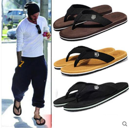 2017 New Fashion Mens Flip Flops Flats Shoes Summer Beach.