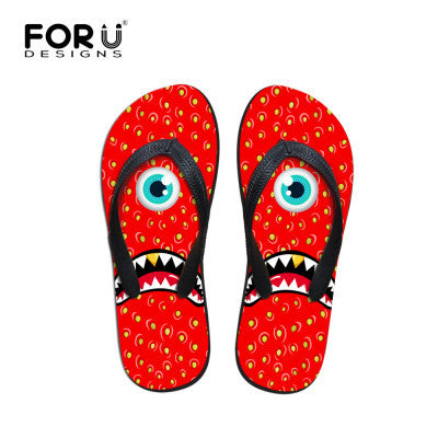 Brand High Quantity Sandals Casual Summer Men Flip Flops Black Emoji Boys Slippers Fashion Rubber Beach Flats Shoes Comfortable