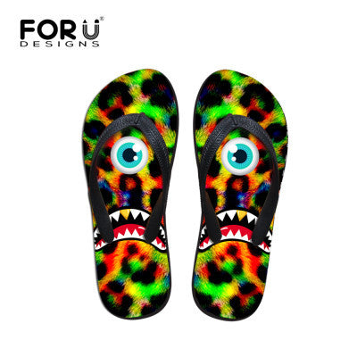 Brand High Quantity Sandals Casual Summer Men Flip Flops Black Emoji Boys Slippers Fashion Rubber Beach Flats Shoes Comfortable