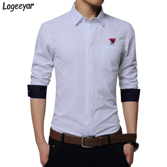 2017 New Fashion Embroidery Zipper Designer Shirt 100% Cotton.