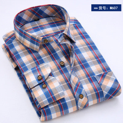Men Shirt New Brand Casual Plaid Shirts British Style Chemise Homme Spring Long Sleeve.