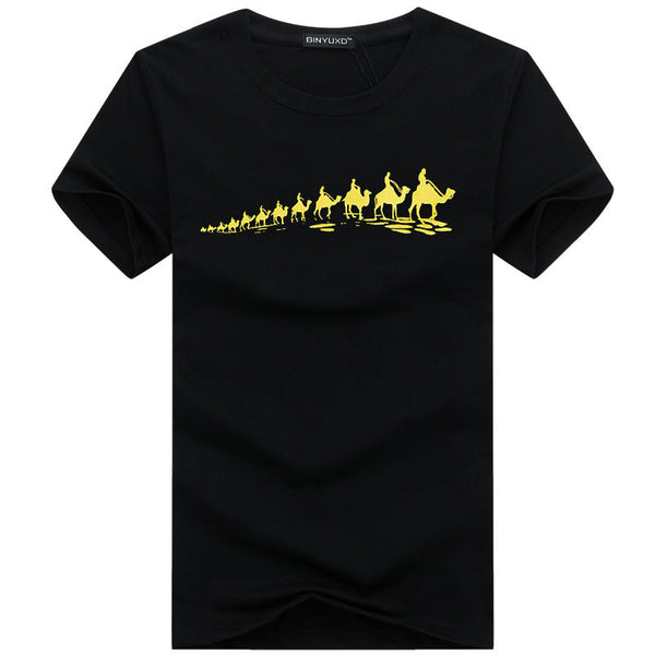 Men T-Shirts Cotton Plus Size 5XL 4XL  Tee Shirt Homme Summer Short Sleeve.