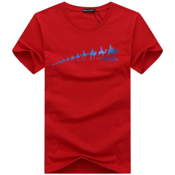 Men T-Shirts Cotton Plus Size 5XL 4XL  Tee Shirt Homme Summer Short Sleeve.