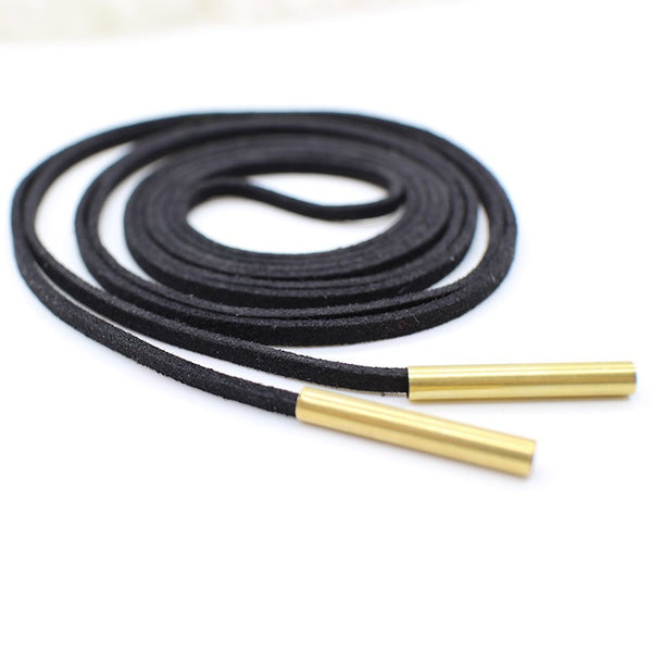 Luxury hollow Ethnic Choker Necklace Gothic Charm Long rope boho Black Leather.