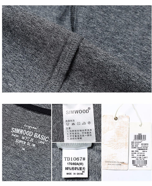 2017 Summer Brand Men's Short-sleeved Cotton skinny T-shirt.