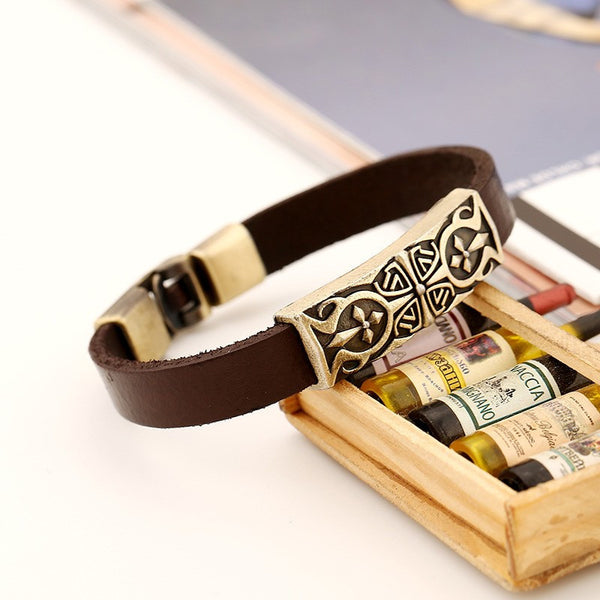 Male, femal Leather   Pulseira Masculina Braslet