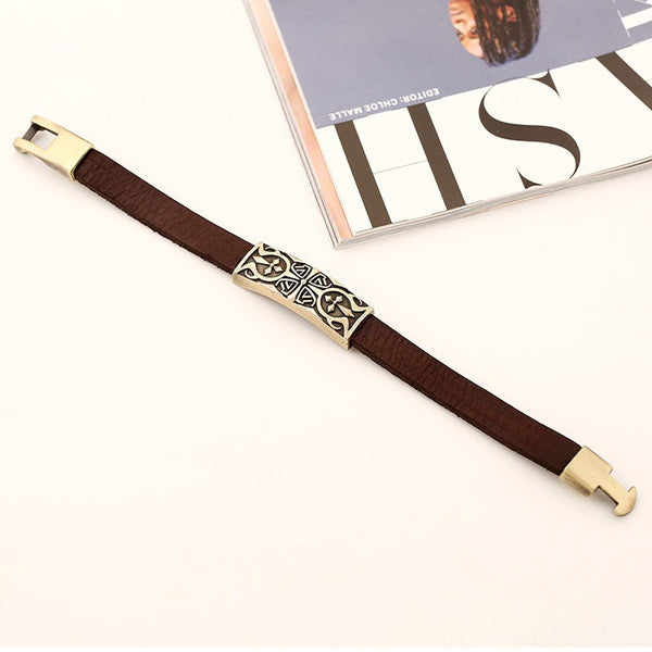 Male, femal Leather   Pulseira Masculina Braslet