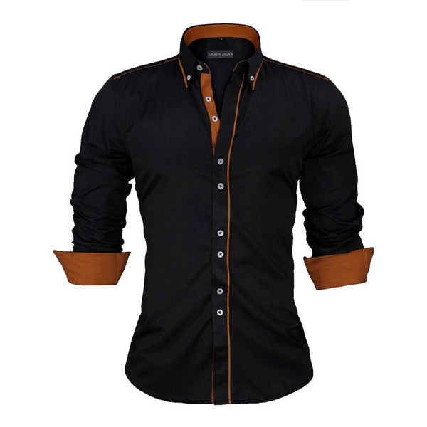 Men Dress Shirts Europe Size New Arrivals Stylish Slim Fit.