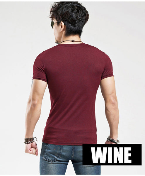 Tees 2017 summer cotton v neck short sleeve t shirt