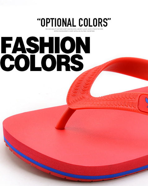 Men's TPR sole men beach flip flops high quality outdoor casual fashion sandals summer style new flat slippers