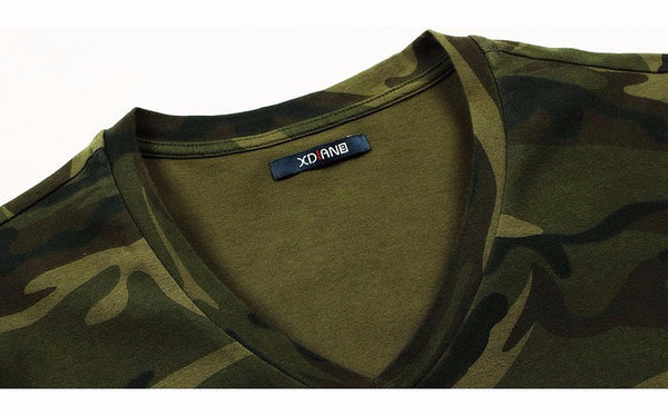 Camouflage Men's T-Shirt  Summer Cotton Tee Shirts Male Tops.