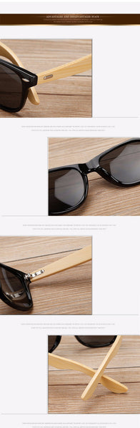 Ralferty Retro Wood Sunglasses Men Bamboo Sunglass Women Brand Design.