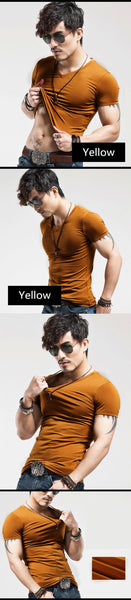 New arrival summer Fashion Casual short-sleeved men t-shirt.