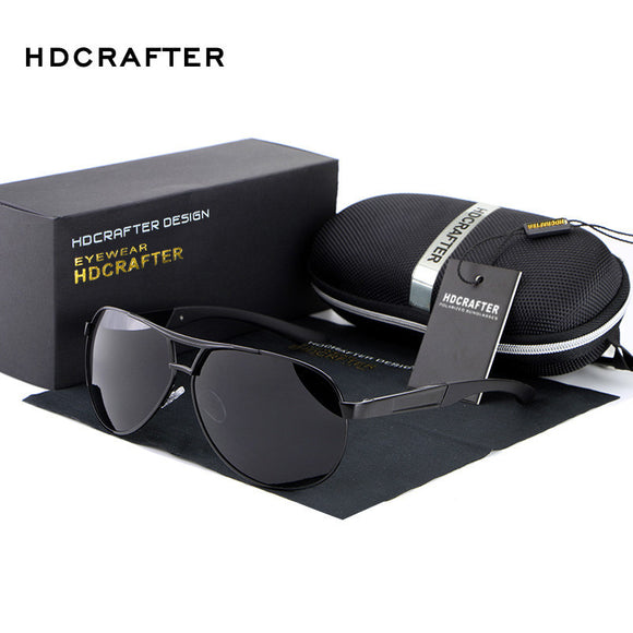 Men's UV400 sunglasses mirror Eyewear Sun glasses for men with case box.