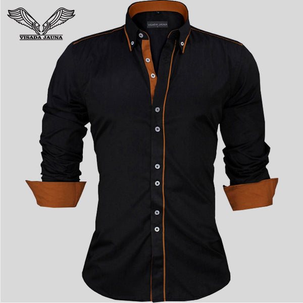 Men Dress Shirts Europe Size New Arrivals Stylish Slim Fit.