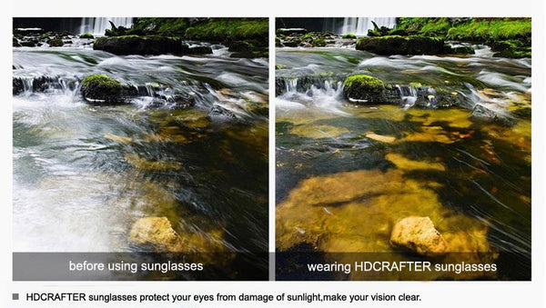 HDCRAFTER Brand Unisex Retro metal frame Sunglasses.