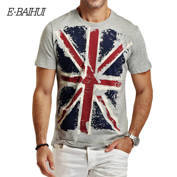 Brand new summer style Cotton men Clothing Male Slim Fit t shirt.