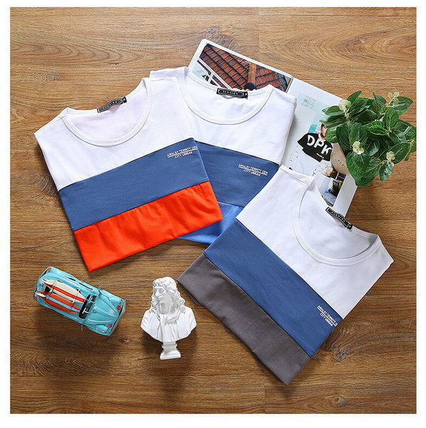 Summer Mens T Shirt 2017 New Fashion Striped T Shirt Mens Clothing.