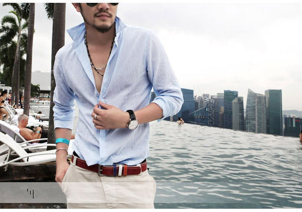 Plus Size Shirts Cotton Linen Men Shirt Long Sleeve Summer Style Hawaiian Shirts Sexy Slim Fit.