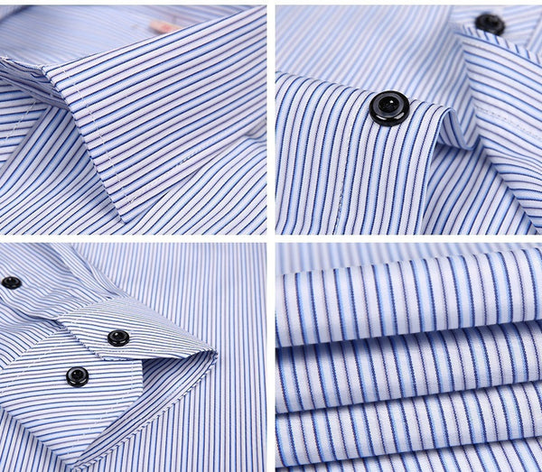 Men Shirt  2017 Striped Shirt Men Brand Business Casual Long Sleeve.