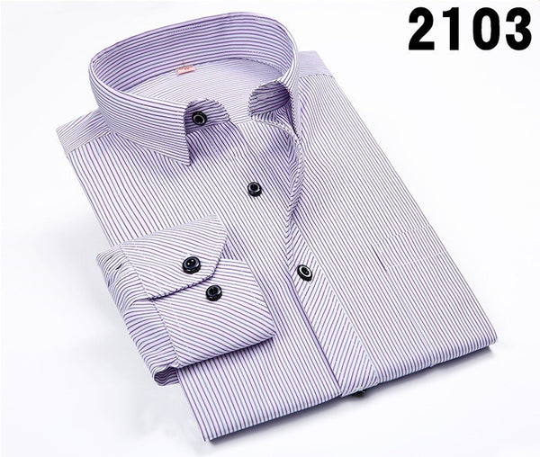 Men Shirt  2017 Striped Shirt Men Brand Business Casual Long Sleeve.