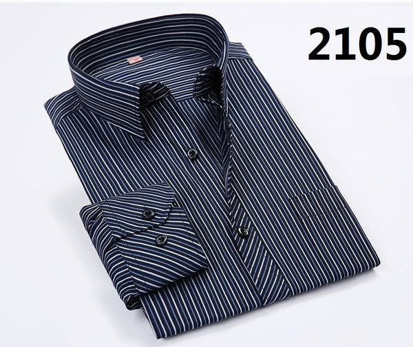 Men Shirt  2017 Striped Shirt Men Brand Business Casual Long Sleeve.